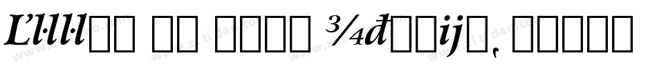 Arrus BT Bold Italic字体转换